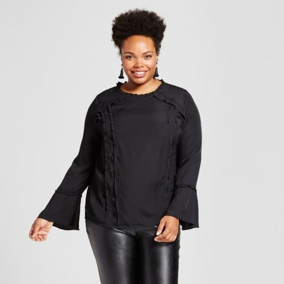 New WWW Black Faux Leather Crop Flare Pants [B6] - Picture 4 of 8